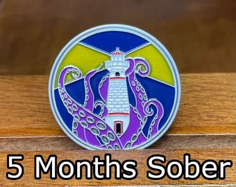 Sobriety Chip - Five Months Sober