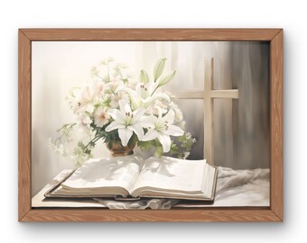 Bible Art | Bible Study | Illustrated Faith | Christian Printable | Bible Printables | Bible and Cross Printable