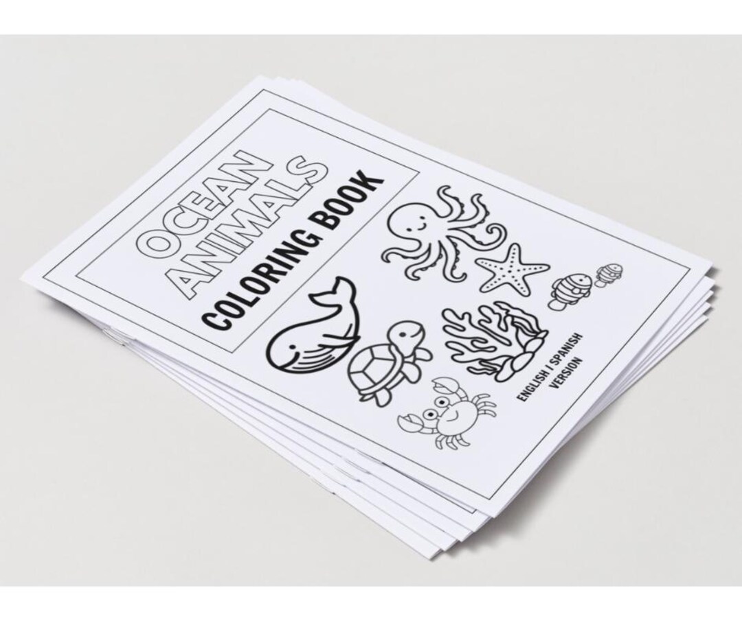 Ocean Animals Coloring Book Printable | Sea Animals Coloring Pages ...