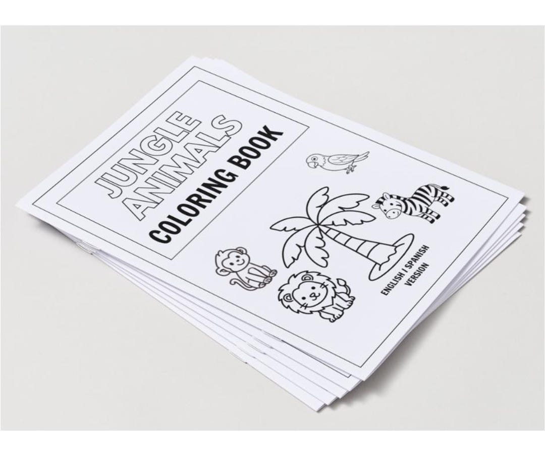 Jungle Animals Coloring Book Printable | Safari Animals Coloring Pages ...