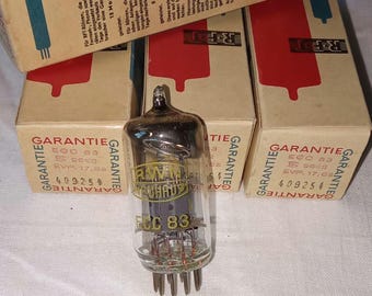 Valvola termoionica RFT ECC83 / 12AX7 – Nuova, mai usata, nella sua scatola originale, valvola tedesca vintage (venduta singolarmente)