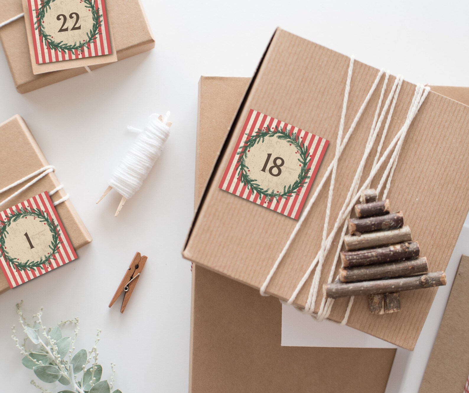Advent Calendar Printable Junk Journal Christmas Advent - Etsy