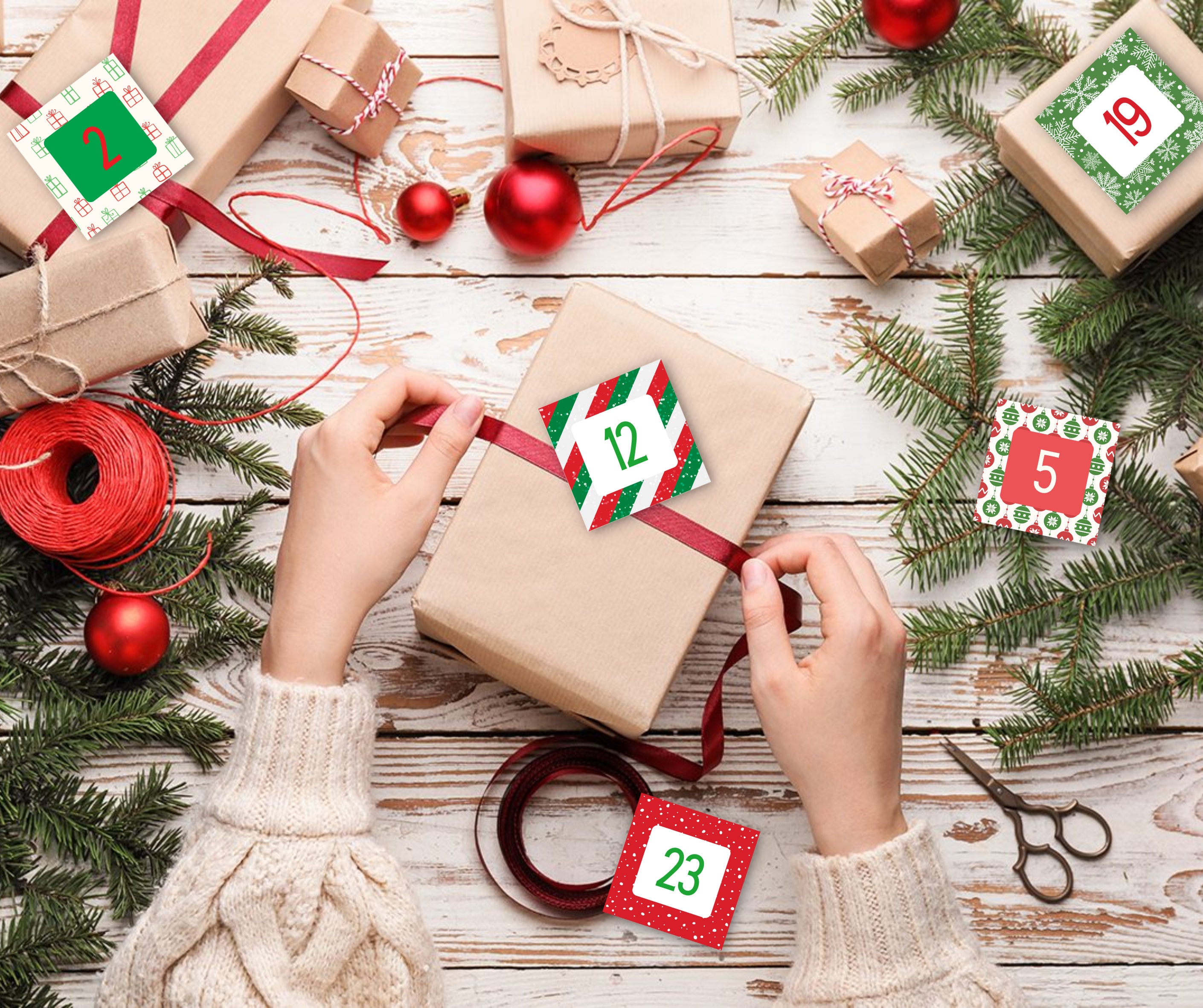 Advent Calendar Printable Junk Journal Advent Christmas Etsy