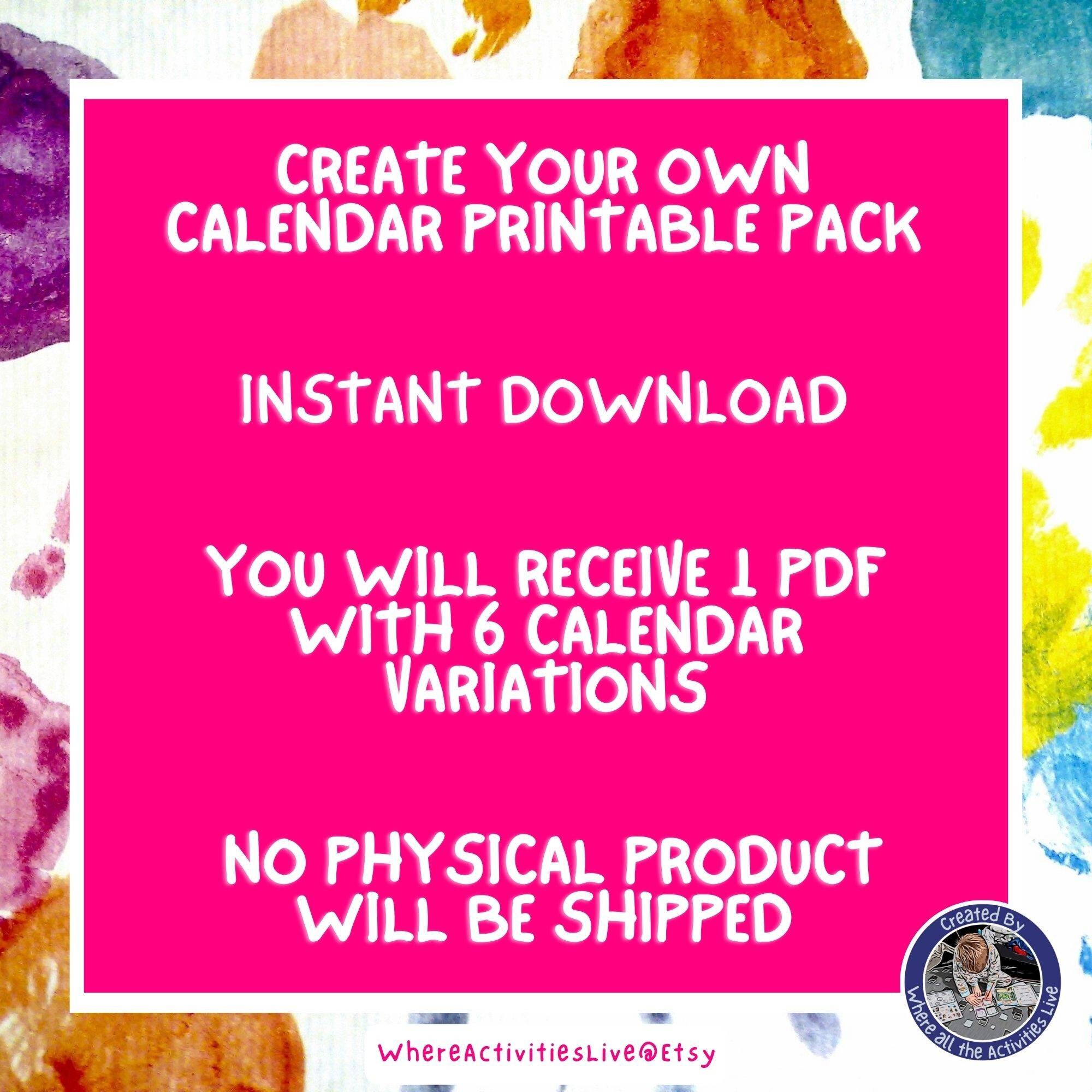 printable-2023-calendar-make-your-own-calendar-christmas-etsy-australia