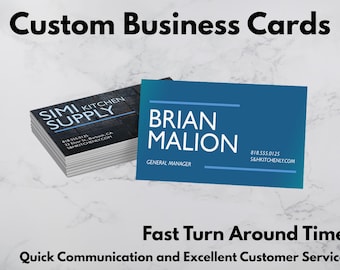 Custom Business Cards | Professionally Printed | Full Color | Made to Order Cards