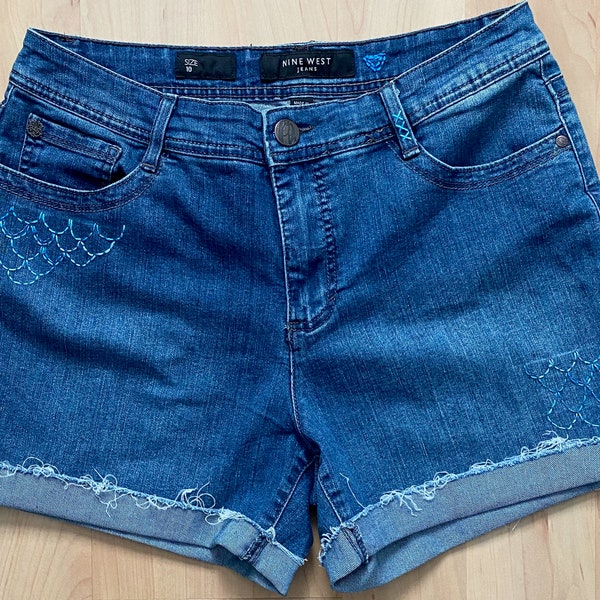 Mermaid Scales Shorts Etsy