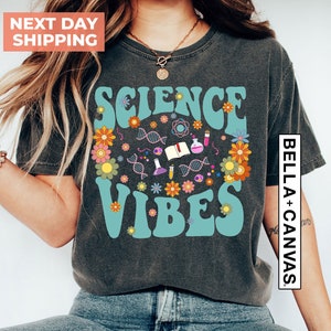 Science Vibes Shirt, Science Teacher Shirt, Stem Student Shirt, Science Teacher Gift, Trendy Teacher Shirt, Back To School Tee, Trendy Tee