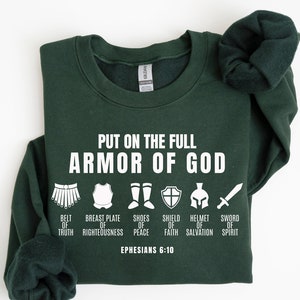 Put on The Full Armor of God Shirt, Christian Gifts, Catholic Shirt, Christian Shirts, Religious Gifts For Women, Bible Verse Shirt