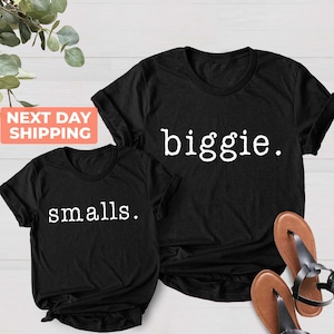 Siblings Shirts, Biggie Smalls Matching Sibling T-shirts, Matching Toddler Baby Shirt, Biggie Smalls, Biggie and Smalls Matching Outfit