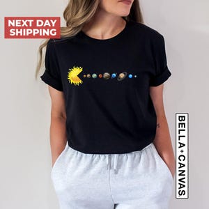 Solar System Planets Graphic T-Shirt, Science Astronomy Gift