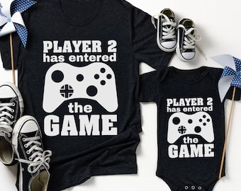 Leveled Up to Daddy, Matching Dad Shirt, New Father Gift, Fathers Day, Matching Father, Gift For Husband, Gamer Dad Gift, Funny Dad Shirt