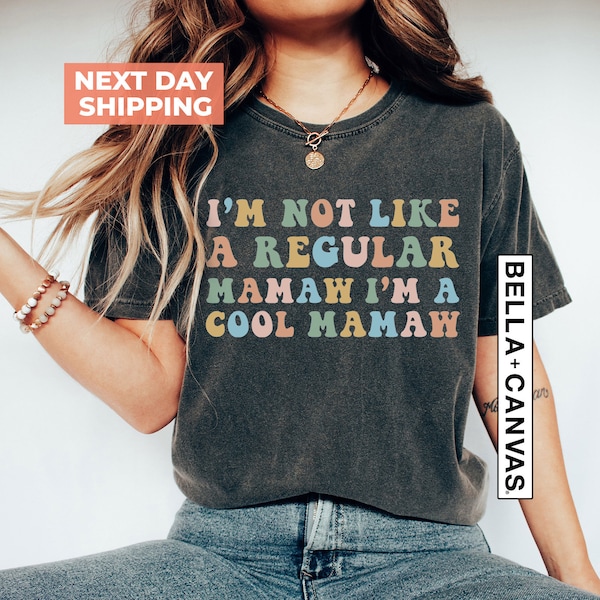 Camiseta "No soy una abuela normal, soy una abuela genial", la mejor camiseta para abuela, regalo para abuela, camiseta genial para abuela, camiseta divertida para abuela