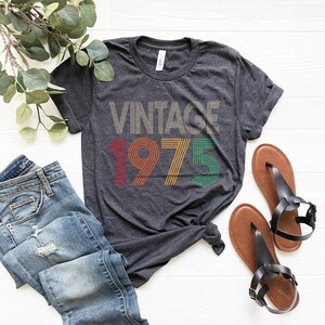 50th Birthday Shirt, Vintage 1975 Shirt, 50th Birthday Gift For Women, 50th Birthday Gift For Men, 50th Birthday Friend, 50th Birthday Woman