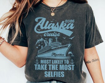 Custom Alaska Cruise Shirt: Matching Family Comfort Colors Vacation Tee