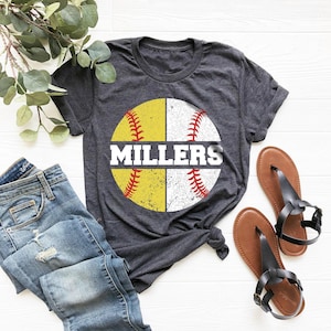 Custom Mom of Both Shirt: Baseball & Softball Personalized Tee
