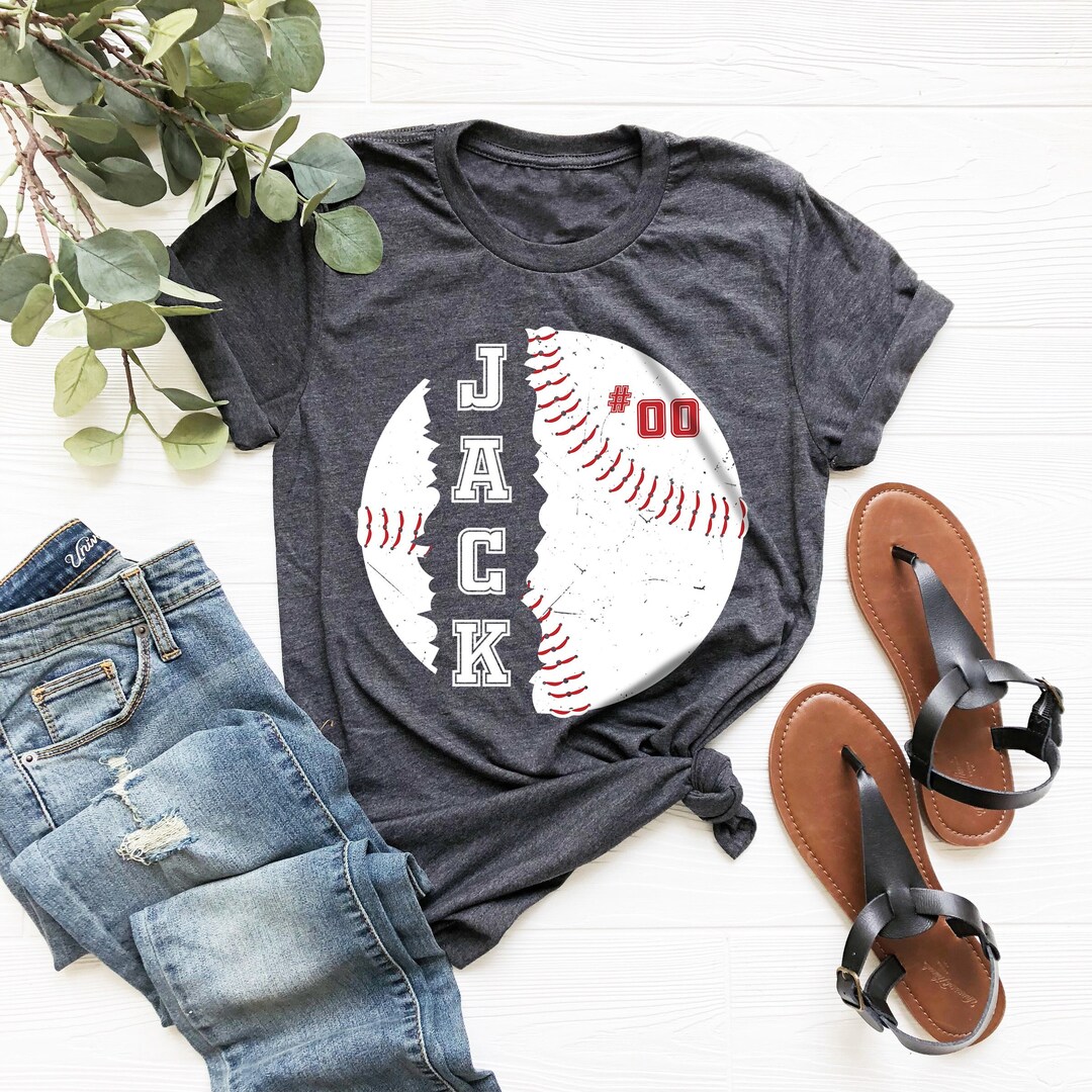 Personalized Baseball Shirt Custom Baseball Shirt Baseball Etsy