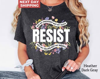 Chemise florale résistante : t-shirt Wildflower Equality Activist