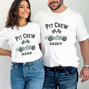 Matching Family Race Car Birthday Shirt, Pit Crew Outfit