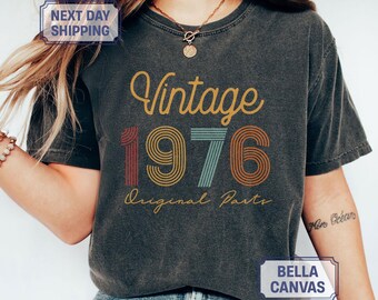 50th Birthday Women, 50th gift for Women, 50th Birthday Shirt, Vintage 1976 Shirt, 50th Birthday Men, 50th Birthday Gift, 1976 Vintage Shirt
