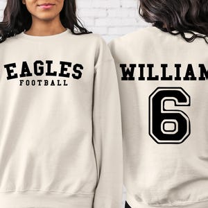 Custom Football Team Name and Number Hoodie, Gift For Football Team Lover,Football Mama Hoodie,Game Day Women Hoodie, Football Mom Hoodie