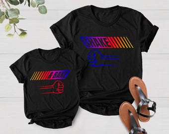 T-shirt assorti papa et bébé : T-shirt Père Fils Papa et Moi