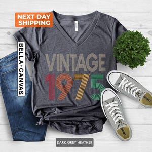 50th Birthday Shirt, Vintage 1975 Shirt, 50th Birthday Gift For Women, 50th Birthday Gift For Men, 50th Birthday Woman, 50th Birthday Friend image 1