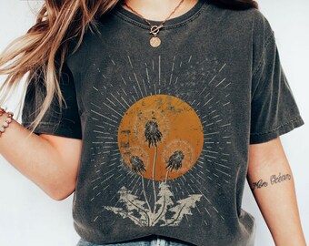 Dandelion Sun Shirt, Oversize, Womens, Unisex Comfort Colors T-shirt