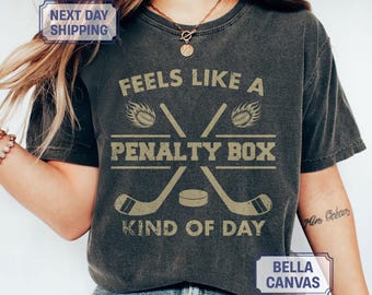 Funny Hockey Shirt: Penalty Box Game Day Tee