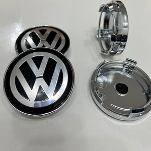 4 tappo coprimozzo Volkswagen completo 60mm immagine 1