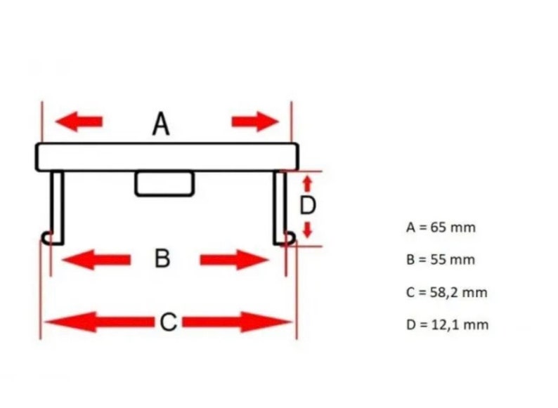 4 tappo coprimozzo Volkswagen completo 65mm immagine 2