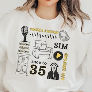 Poltrona Expert Trendy Collage Felpa Armcherry Girocollo Armcherries Monica Padman e Dax Shepard Tee Podcast Regali per i fan