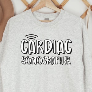 Cardiac Sonographer Sweatshirt Ultrasound Technologist Crewneck Sonography Rad Technologist Graduate Gift Nurse Tele Tech Medical Sweater