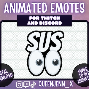 Sus Eyes Emote Animated | Eyes Emote | Chat Emotes | Twitch Emotes | Animated Emotes