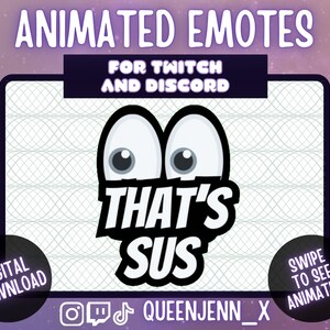 That&#39;s Sus Eyes Emote Animated | Sus Emote | Chat Emotes | Twitch Emotes | Animated Emotes