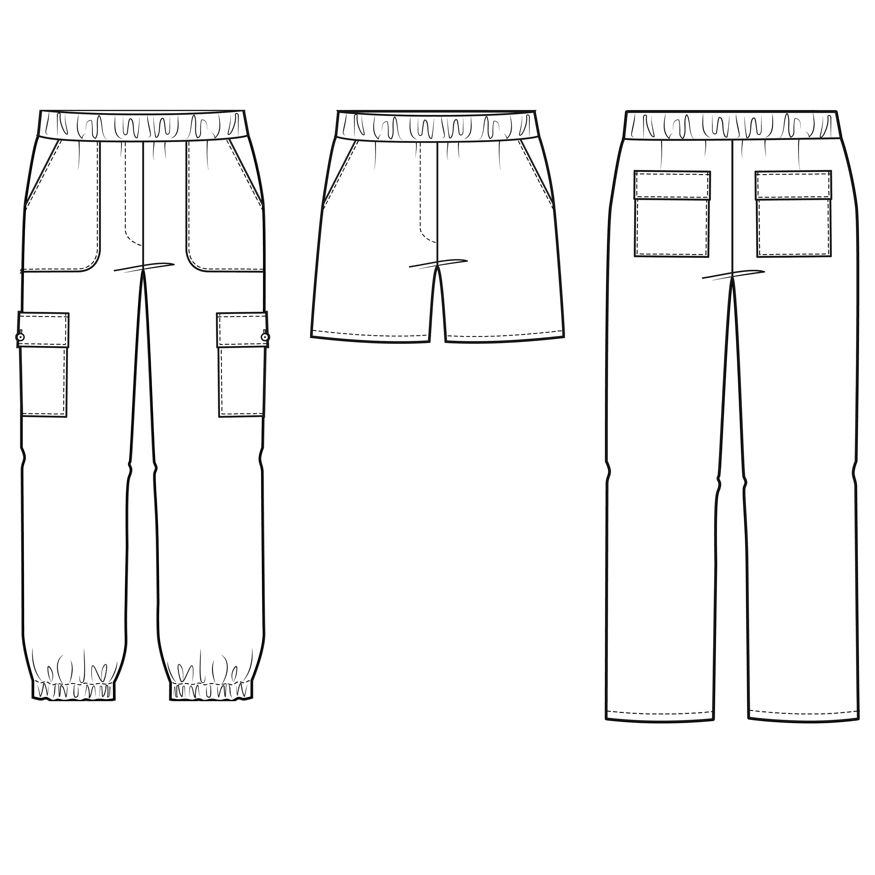 Sewing Pattern Children's Pants Sewing Pattern Shorts Cargo Pants