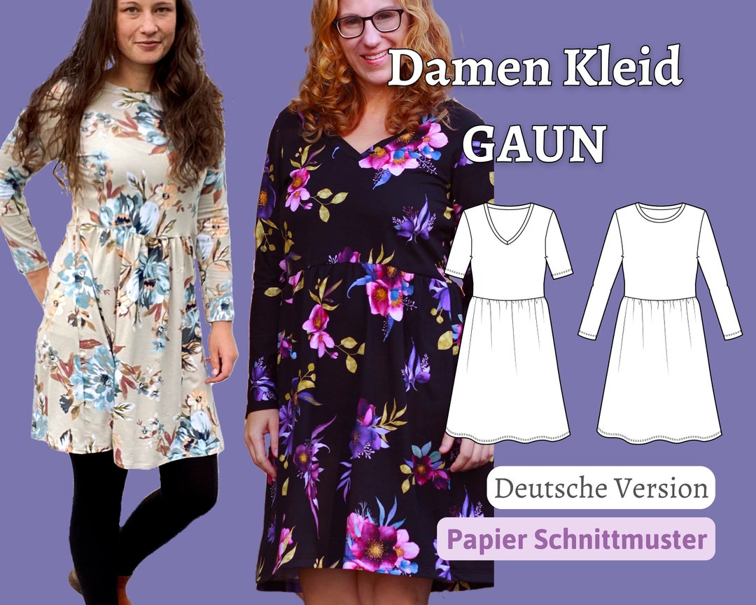 Easy Sewing Pattern Dress Sewing Pattern Jersey Dress Sewing Etsy