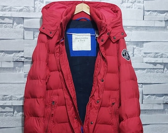 【★安心の定価販売★】 Vintage Abercrombie Puffer Jacket Size: L/ Antique ジャケット・アウター