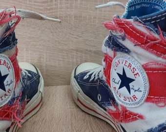 Vintage All Star Converse Canvas Sneakers Men Size US 5 Women 7 37.5 Eur Retro Converse All Star Antique Chuck Taylor Sneakers