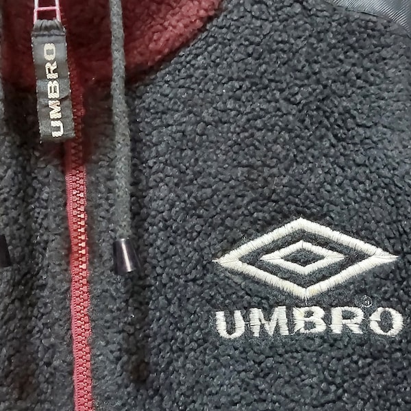 Authentic 90s UMBRO fleece Pullover Size: S/ Antique UMBRO Big logo Sweater/ Vintage Boho Hippie UMBRO Fleece/ Vintage Clothing men