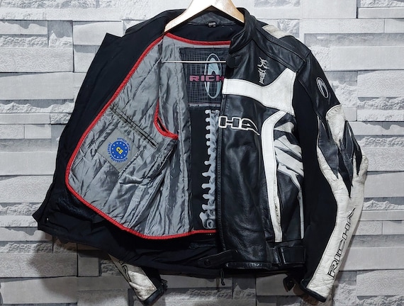 Vintage 90s Rider RICHA Leather Jacket Size: 48/ … - image 1
