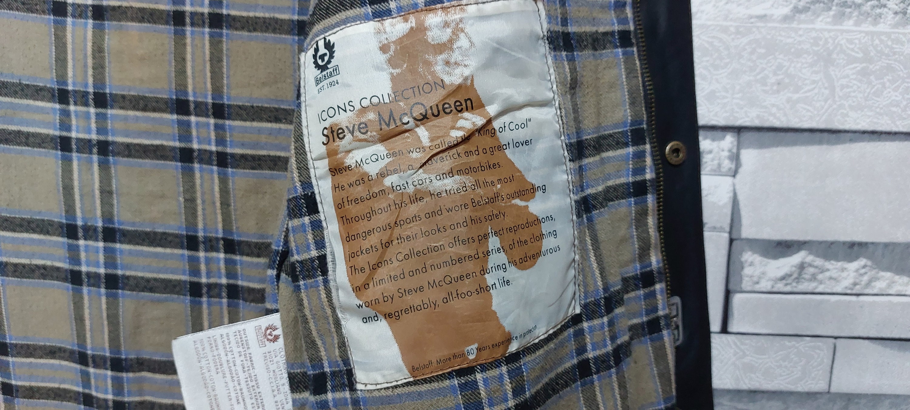 Belstaff steve mcqueen replica deals jacket