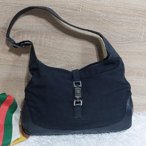 Bolsa Gucci autêntica feita na Itália - Bolsa de mão Gucci vintage/ Bolsa de ombro Gucci com frente antiga/ Bolsa Gucci retrô VTG/ Bolsa de presente GG de luxo