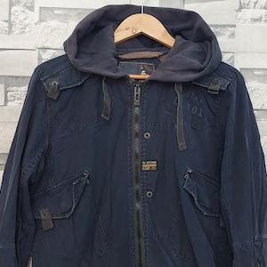 Men GSTAR RAW Detailed Military style Jacket SIZE S