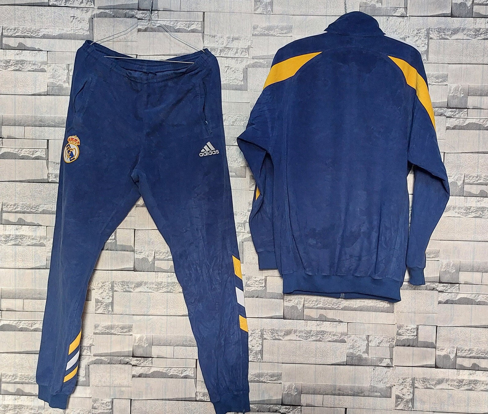 Antique Real Madrid FC Adidas Soccer Tracksuit Size S Men L Women Vintage Retro Adidas Training Tracksuit Authentic Tracksuit Etsy