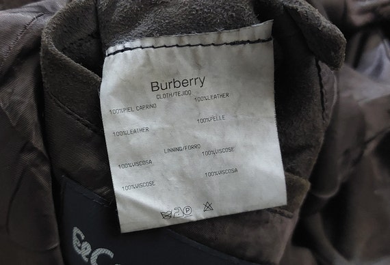 VTG Burberry Leather Suede jacket Size: 60/L/XL/ … - image 9