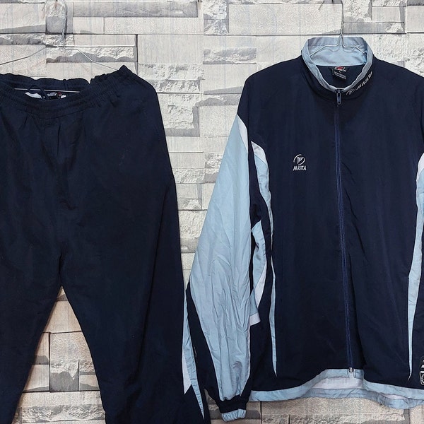 Vintage 90s Sports Tracksuit Size: L/ Retro MASITA Jersey Tracksuit/ Antique Track top/ Authentic Sports Tracksuit/ Vintage Clothing men