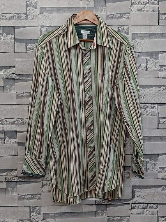 VTG Paul Smith Button Up Long Sleeve Shirt Size: … - image 3
