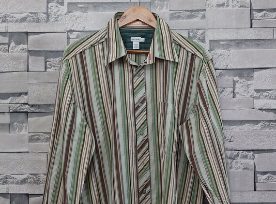 VTG Paul Smith Button Up Long Sleeve Shirt Size: … - image 2