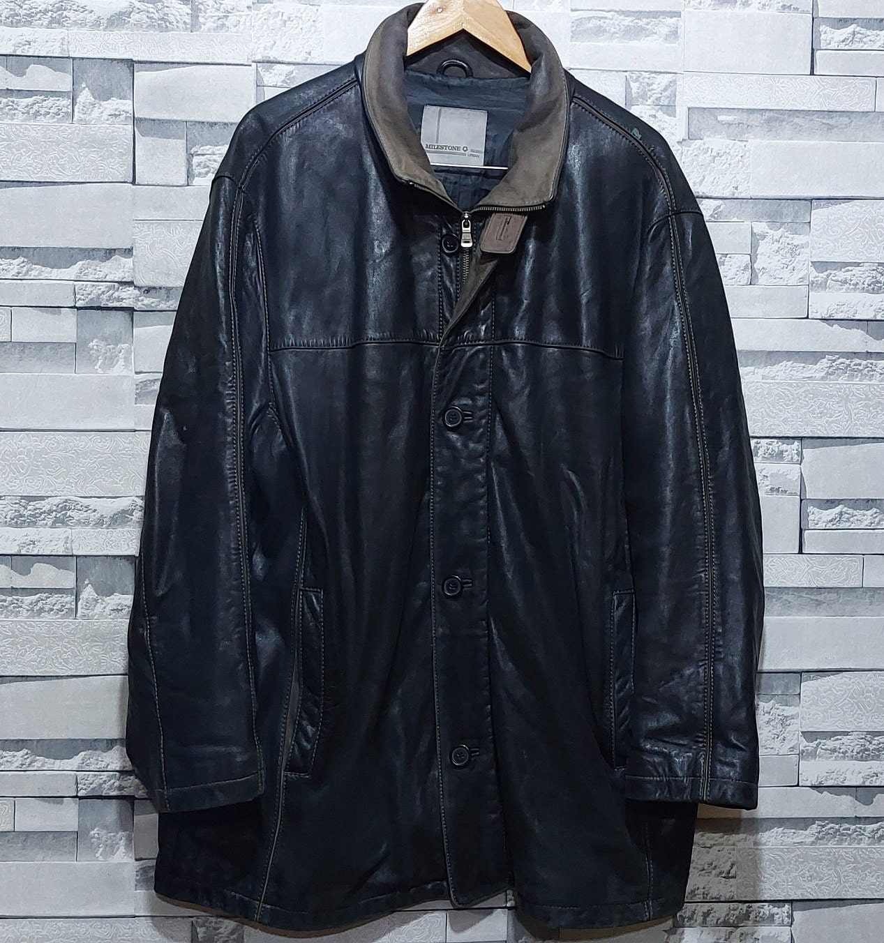Authentic Milestone Leather Jacket Size: 2X/ Vintage Authentic Milestone Leather Jacket Size: 2X/ Vintage