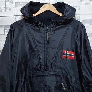 Geographical Norway Hombre Capucha con cremallera 2 bolsillos y parches con  el logotipo negro